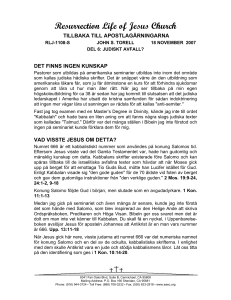 Back to the Book of Acts (BBA)