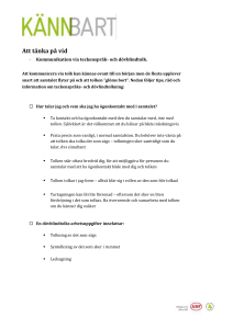 Kommunikation via teckenspråks
