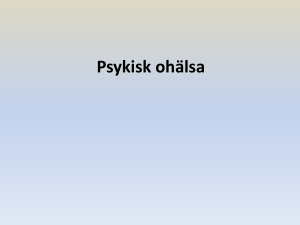 Psykiska sjukdomar - Psykologi2aKlaraSodra