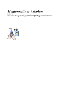 Hygienrutiner i skolan