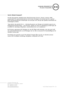 Vad är FNs Global Compact