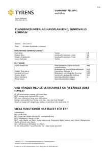 planeringsunderlag havsplanering, sundsvalls kommun vad händer