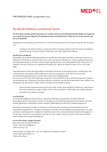 Ny teknik förbättrar svenskarnas hörsel