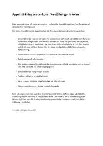 Äppelmärkning av scenkonstföreställningar i skolan