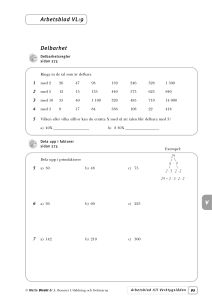 delbarhet och primtal