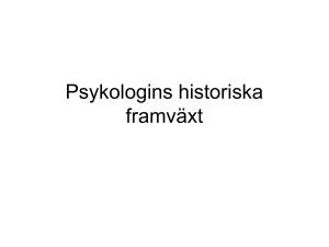 Psykologins historiska framväxt