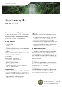 Skogsförsäkring Mer - Nordmarks Härads Försäkringsbolag