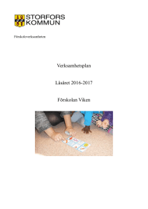 Verksamhetsplan 2016-2017