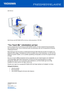 You Teach Me” robotstation på hjul.