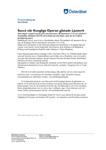 Succé när Kungliga Operan gästade Ljusterö