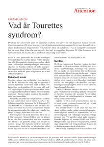 Vad är Tourettes syndrom?