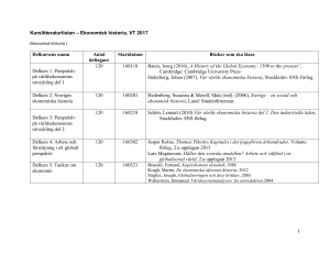 Ekonomisk historia I