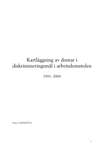 hartl®ggning av domar i diskrimineringsm™li arbetsdomstolen