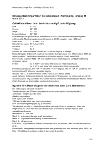Minnesanteckningar från 14:e celiakidagen i Norrköping, torsdag 15