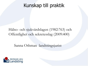 Sanna Othman - lagstiftning