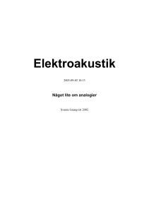 Något lite om analogier