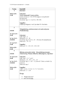 Planeringsschema