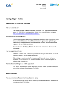 Vanliga frågor – Kelain