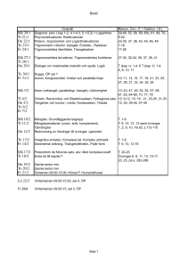 Må 20/1 Ti 21/1 On 22/1 To 23/1 Fr 24/1 Må 27/1 Ti 28/1
