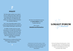 lokalt forum i Malmö