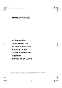BRUKSANVISNING