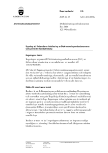 Uppdrag att förbereda en lokalisering av
