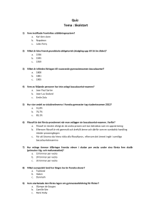 Quiz Tema : Skolstart