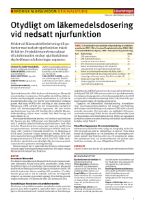 Otydligt om läkemedelsdosering vid nedsatt njurfunktion