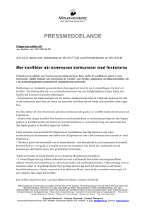 PRESSMEDDELANDE Frågor kan ställas till: Jon Nyhlén, tel. 070
