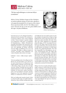 Melvin Calvin - Nobel Museum