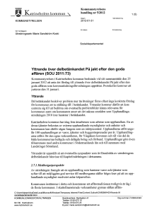 Yttrande över delbetänkandet På jakt efter den goda affären (SOU