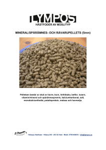 MINERAL/SPÅRÄMNES- OCH RÅVARUPELLETS (5mm)