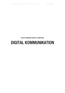 digital kommunikation - Fjeldstad.se
