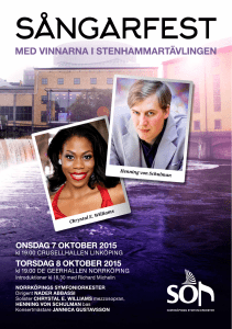 Program - Norrköpings Symfoniorkester