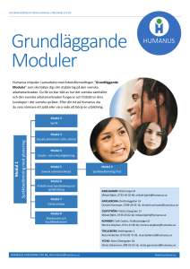 Grundläggande Moduler - Humanus Utbildning Syd AB