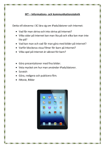 Detta vill klass 3C lära sig om Internet och iPads