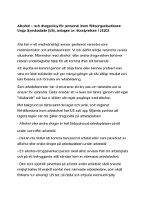 alkohol- och drogpolicy