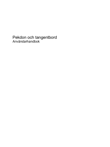 Pekdon och tangentbord