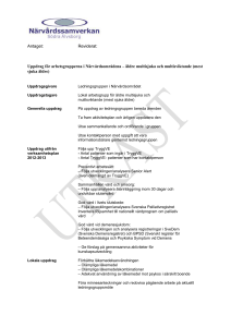 Uppdragsbeskrivning för arbetsgrupp för äldre
