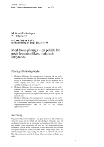 Förslag till riksdagsbeslut