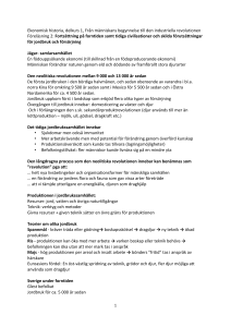 Ekonomisk historia, delkurs 1, Från människans
