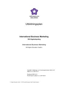 Utbildningsplan