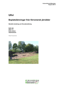 Boplatslämningar från förromersk järnålder