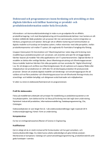 Doktorand och programmerare inom forskning och utveckling