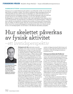 Hur skelettet påverkas av fysisk aktivitet