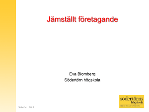 Eva Blomberg, Södertörns högskola