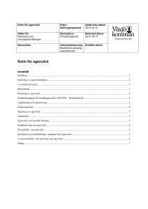 Rutin för egenvård