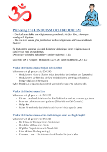 Planering år 8 HINDUISM OCH BUDDHISM
