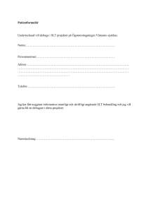 Patientformulär