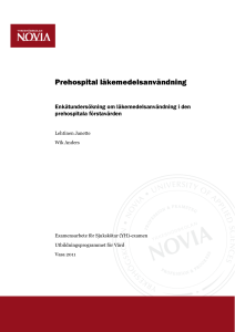Prehospital läkemedelsanvändning